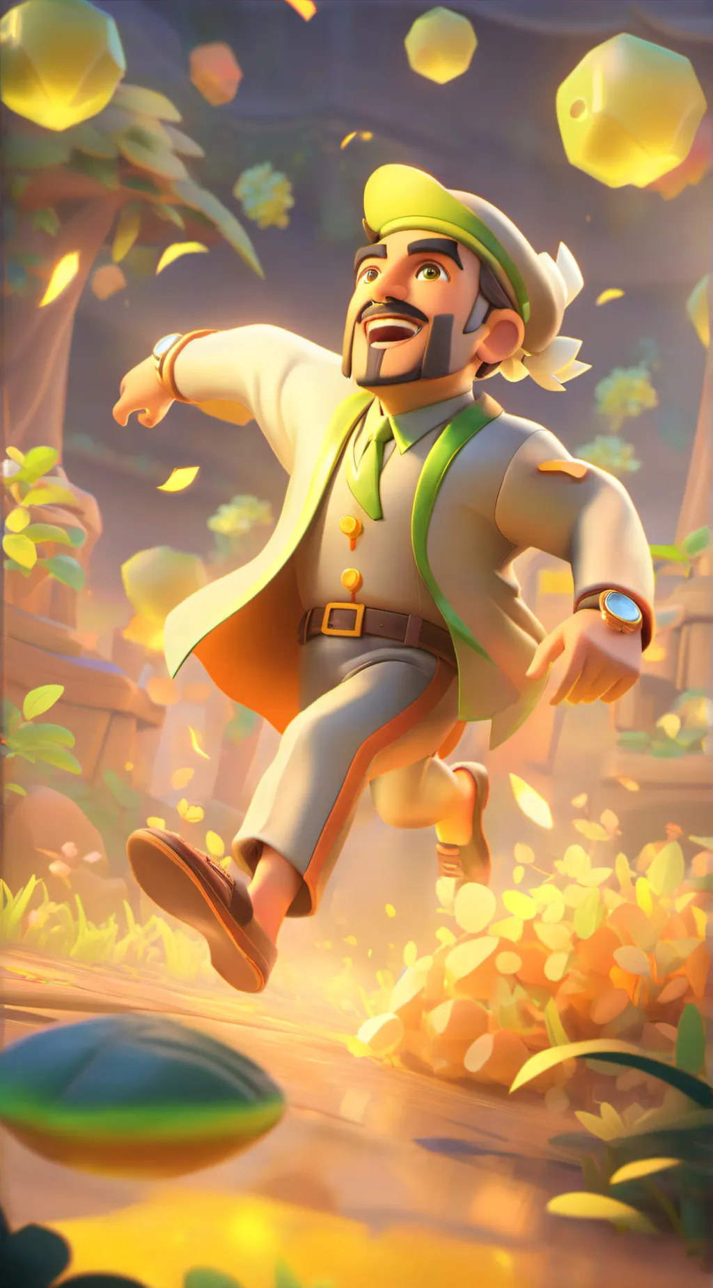 ai character: johnny john john background