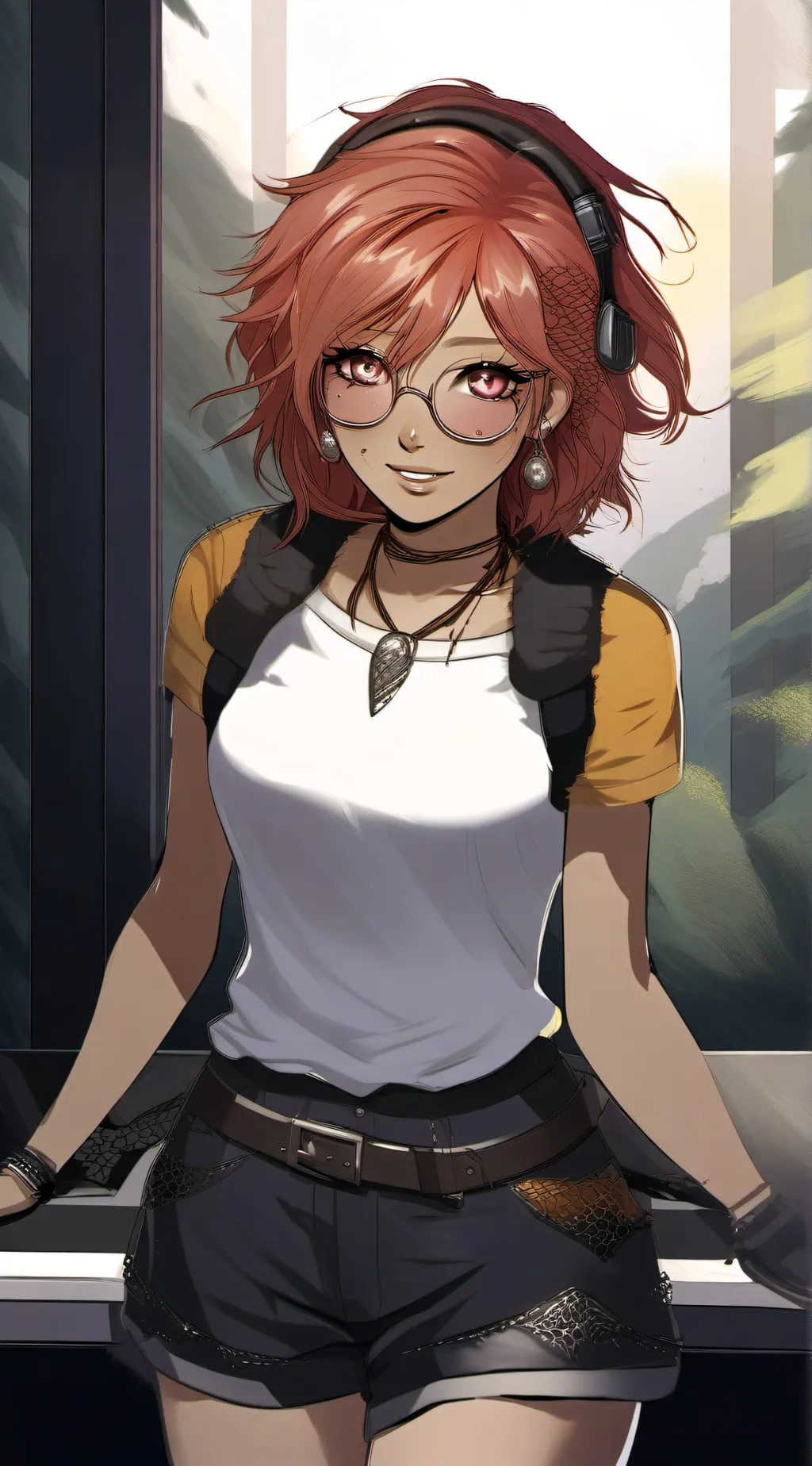 ai character: Lana🏳️‍⚧️❤️ background