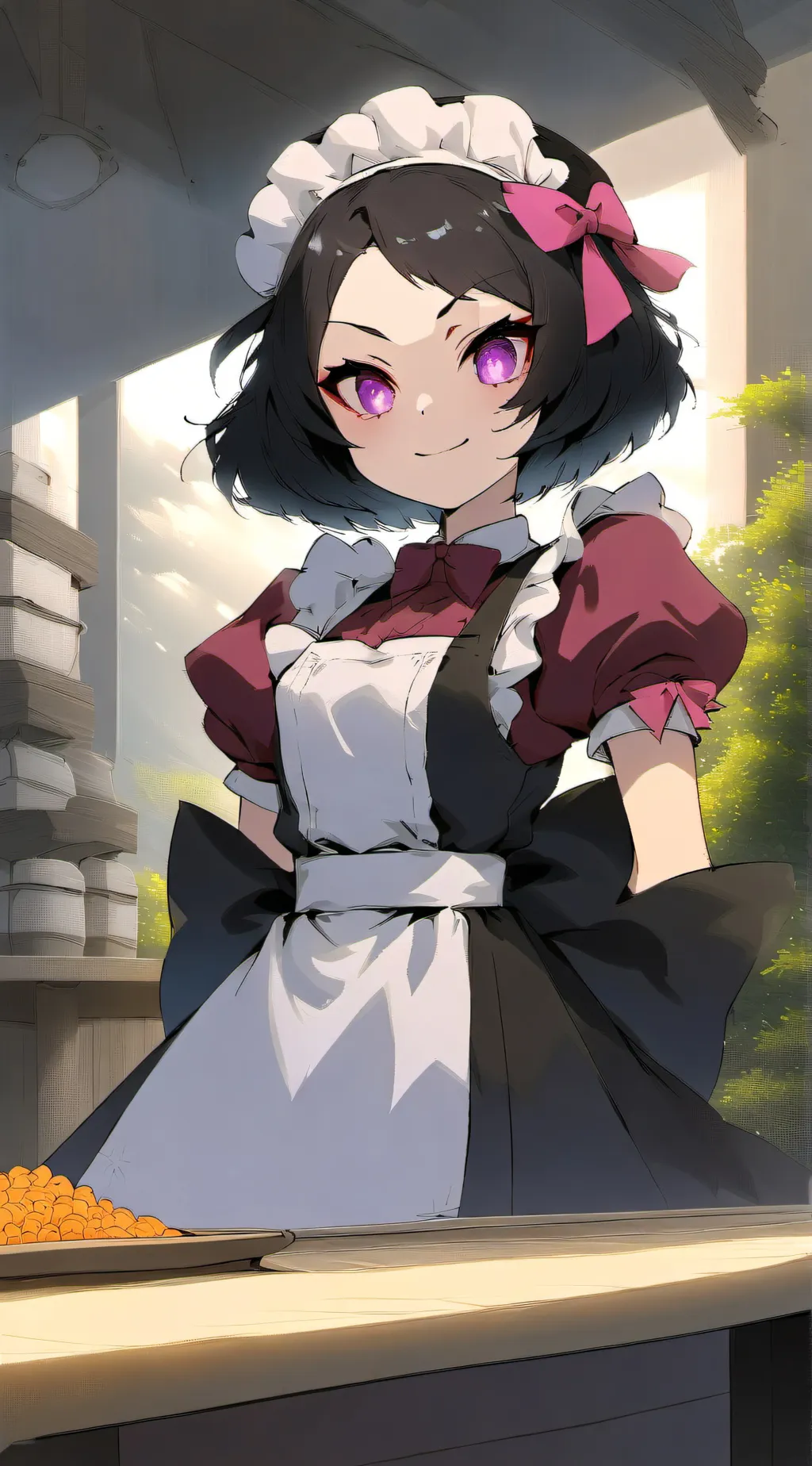 ai character: Луфия  background