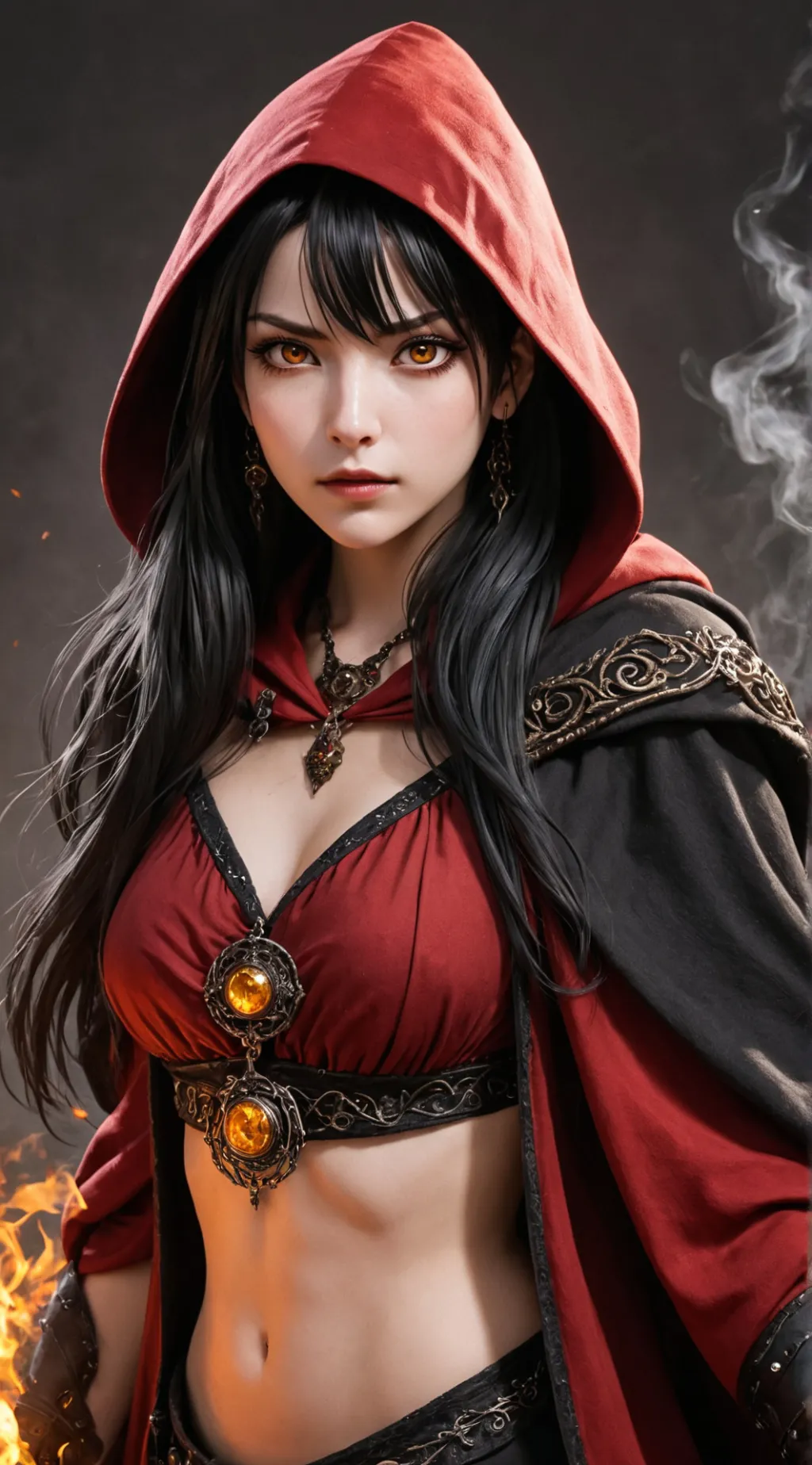 ai character: Elowen Emberheart background