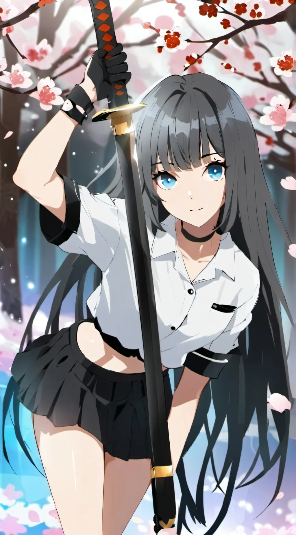 ai character: Samurai Katie background