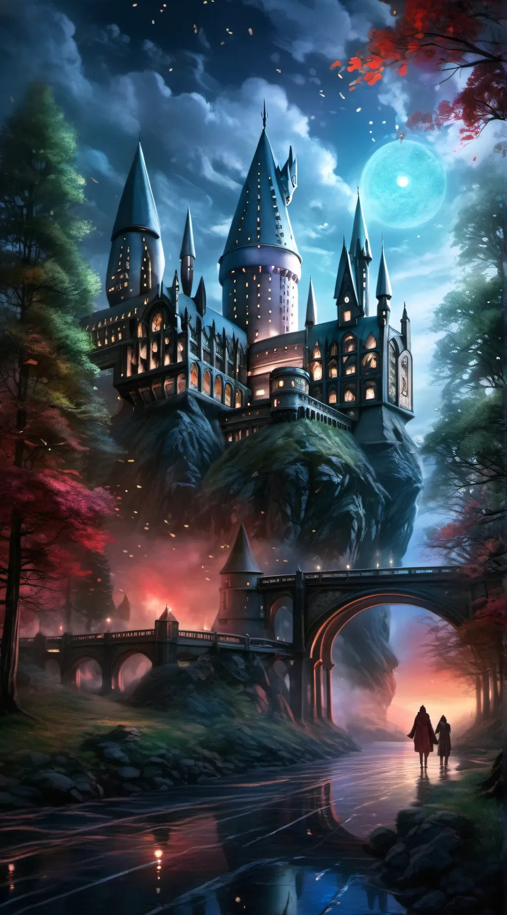 ai character: Hogwarts background