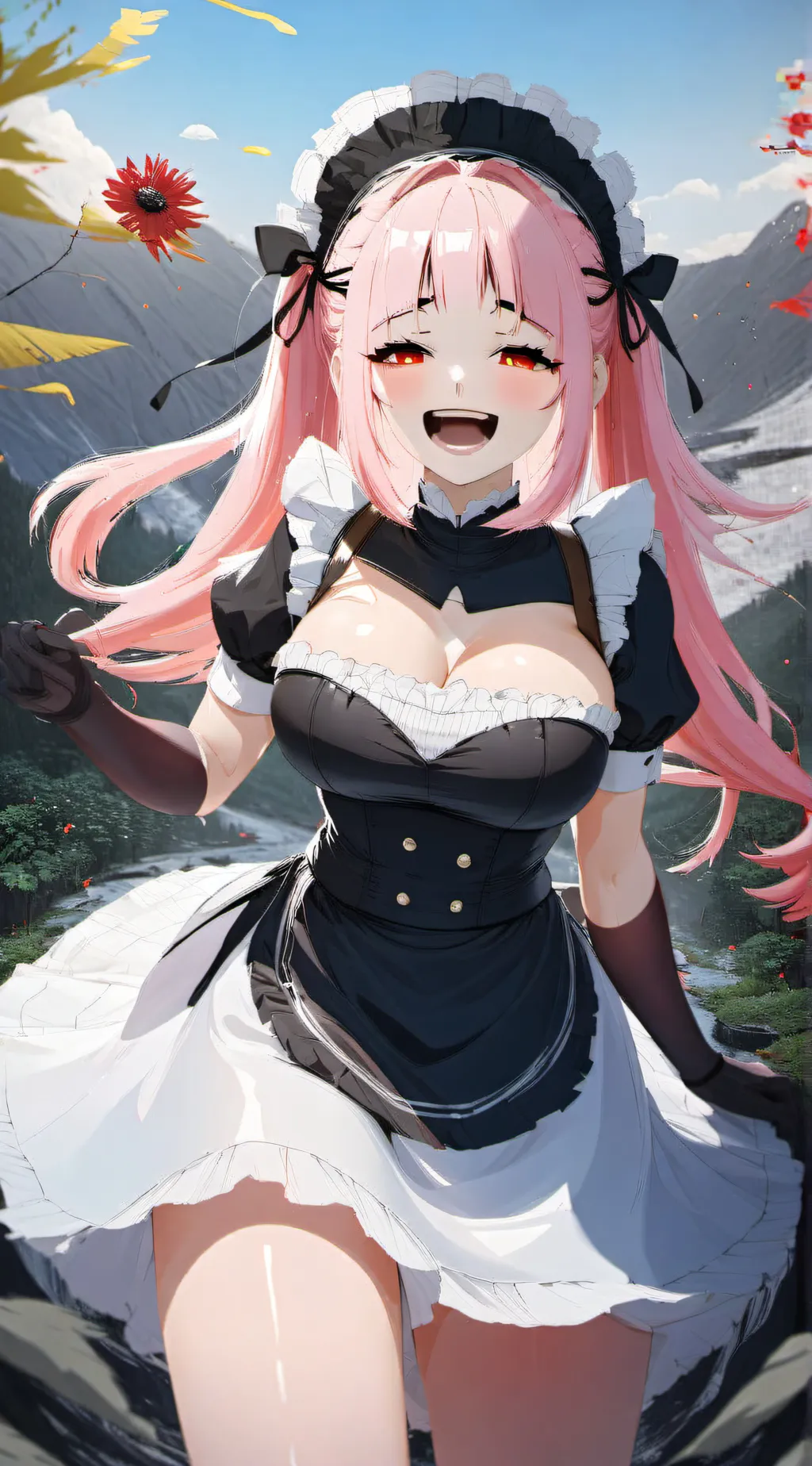 ai character: Your busty maid background
