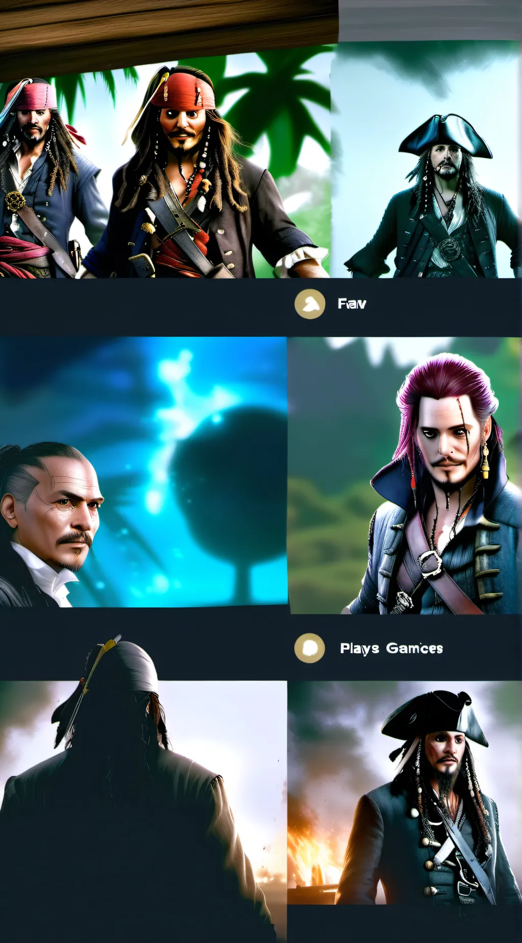 ai character: Pirates Adventure  background