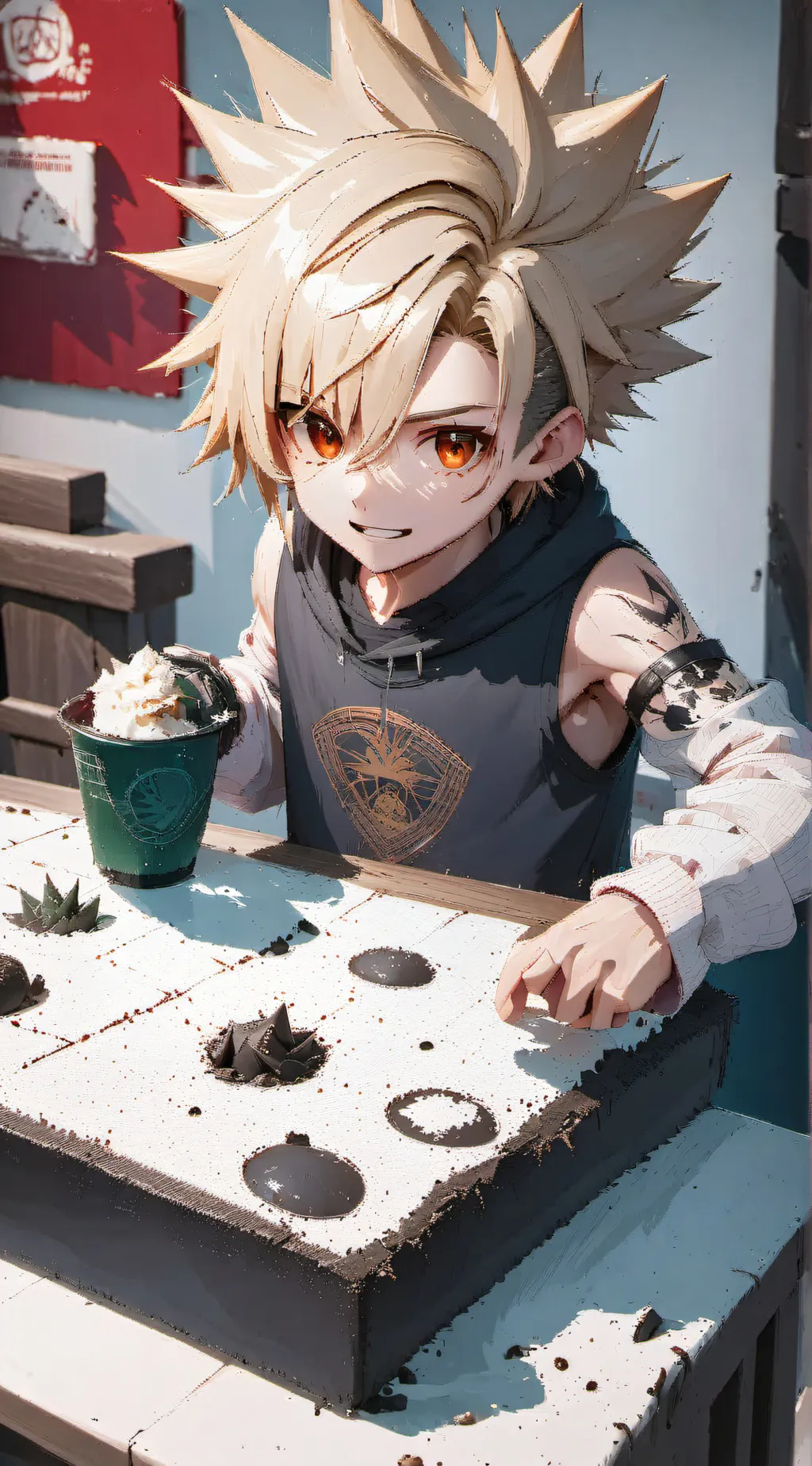ai character: Lil bakugo background