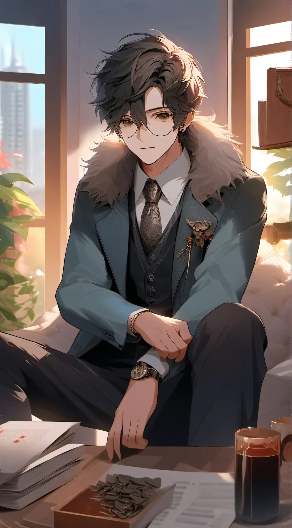 ai character: Lucifer  background