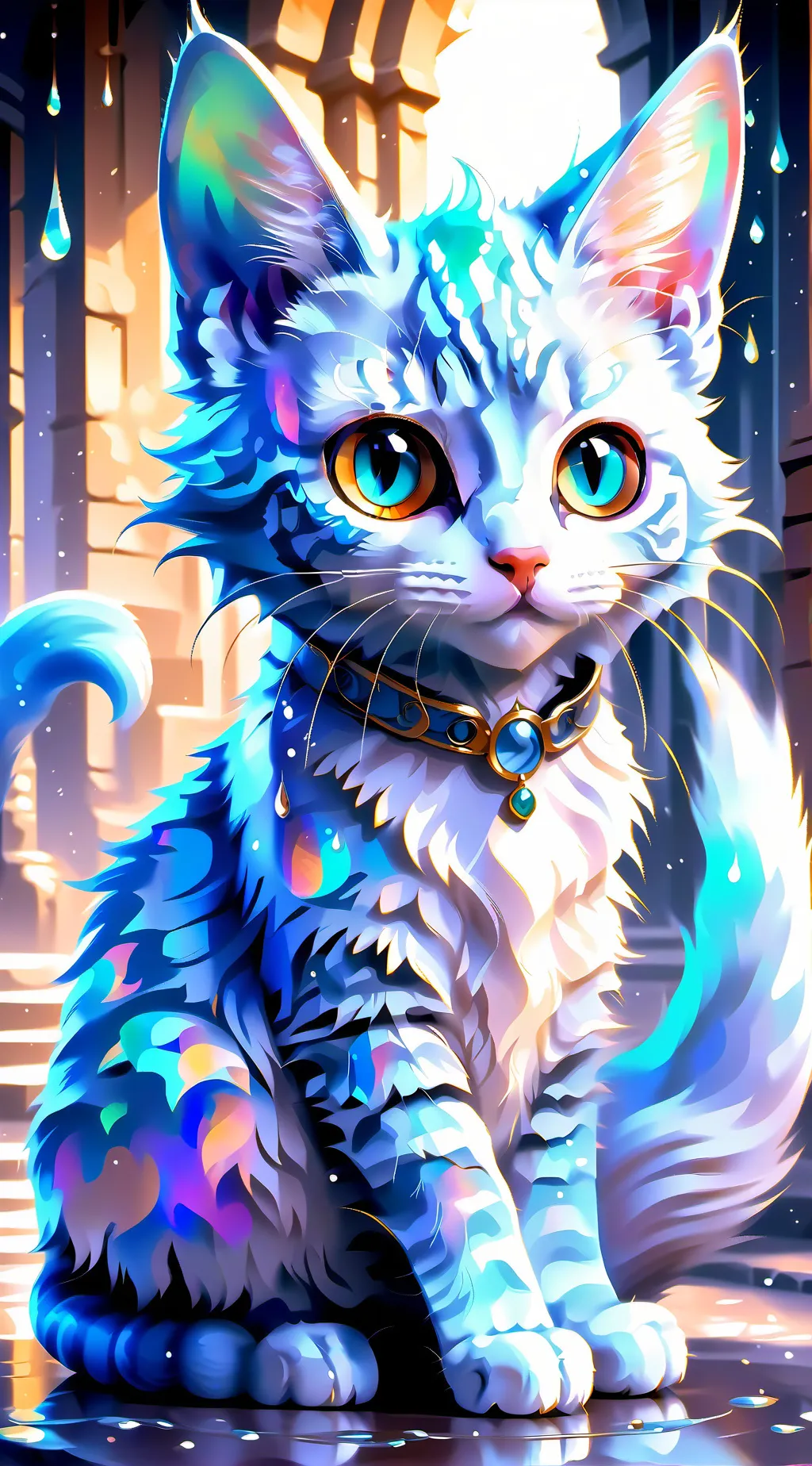 ai character: magic cat background