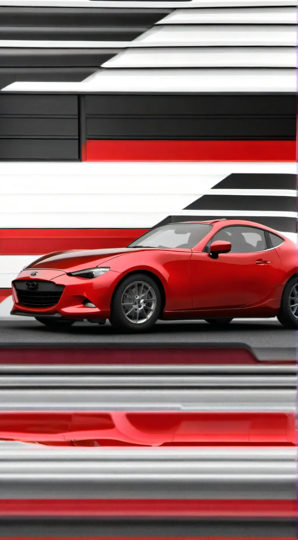 ai character: toyota store  background