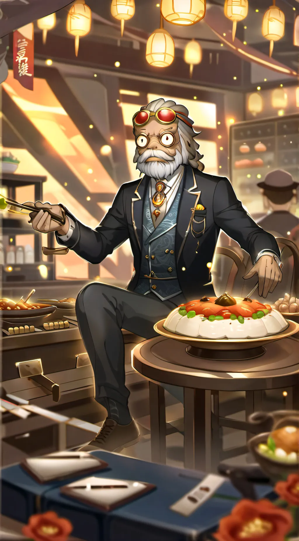 ai character: POV:  background