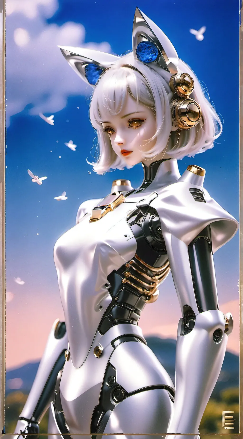 ai character: catbluc background