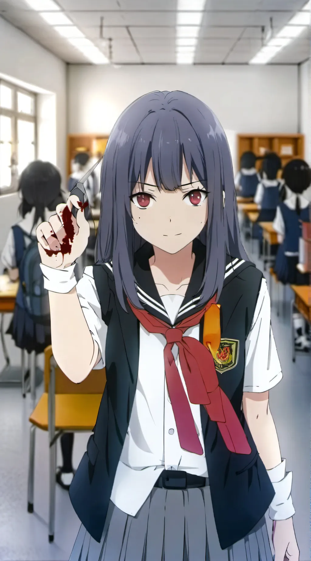 ai character: ashio rioba background