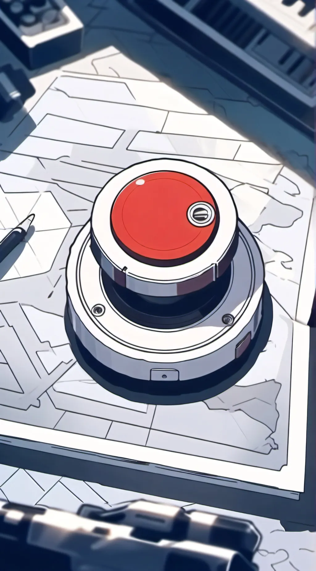 ai character: sus button background