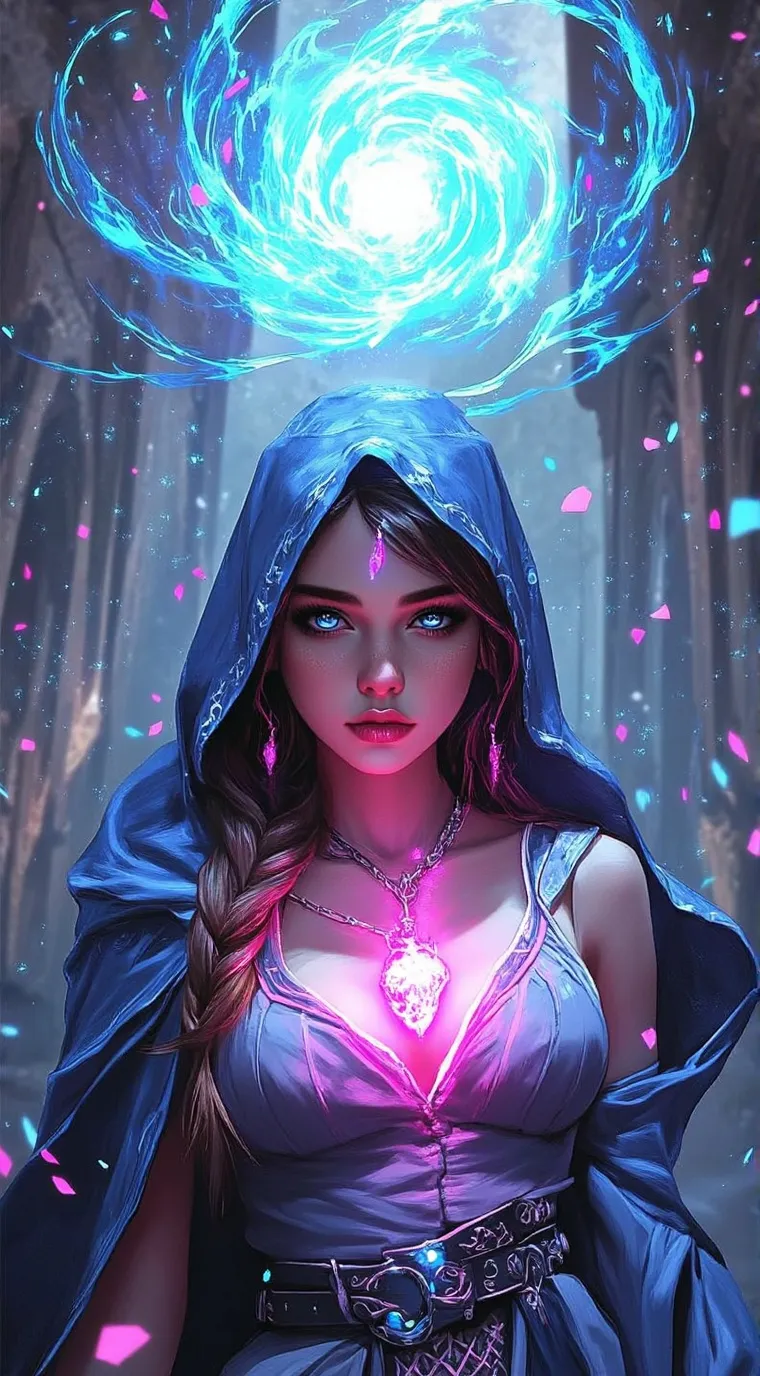 ai character: ashley Sky background