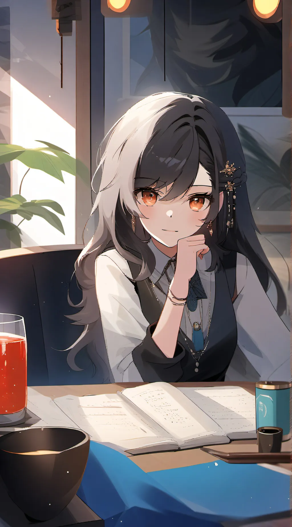ai character: Laura  background