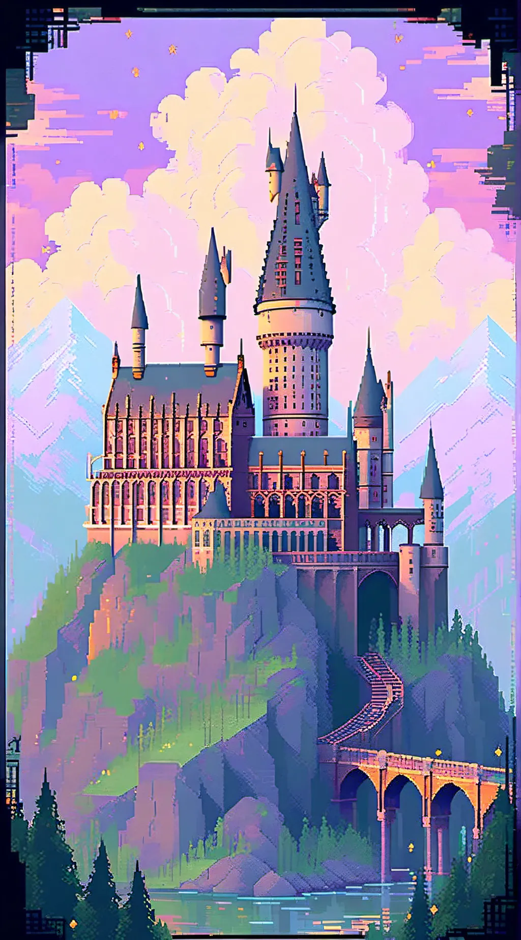 ai character: Hogwarts  background