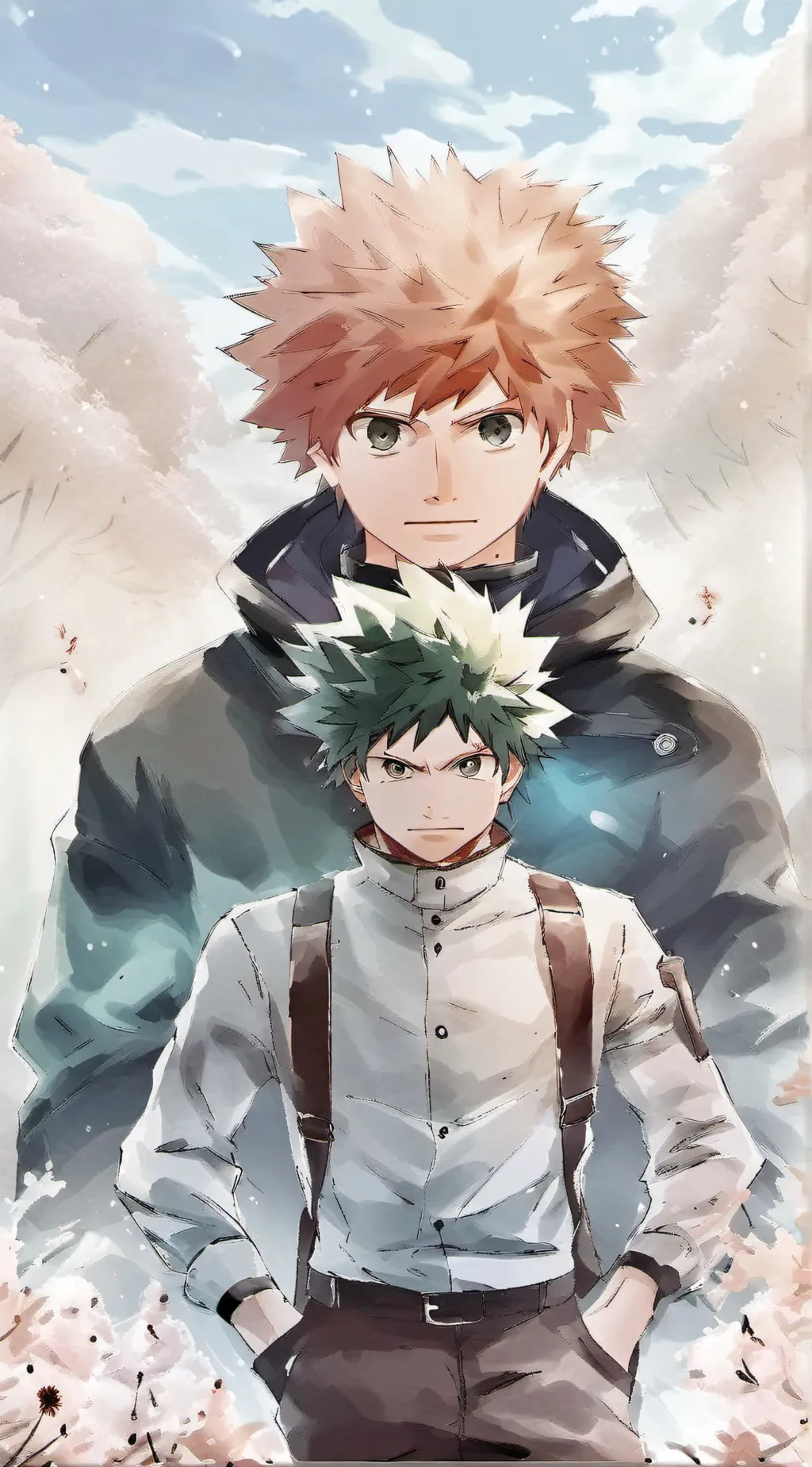 ai character: BakuDeku background