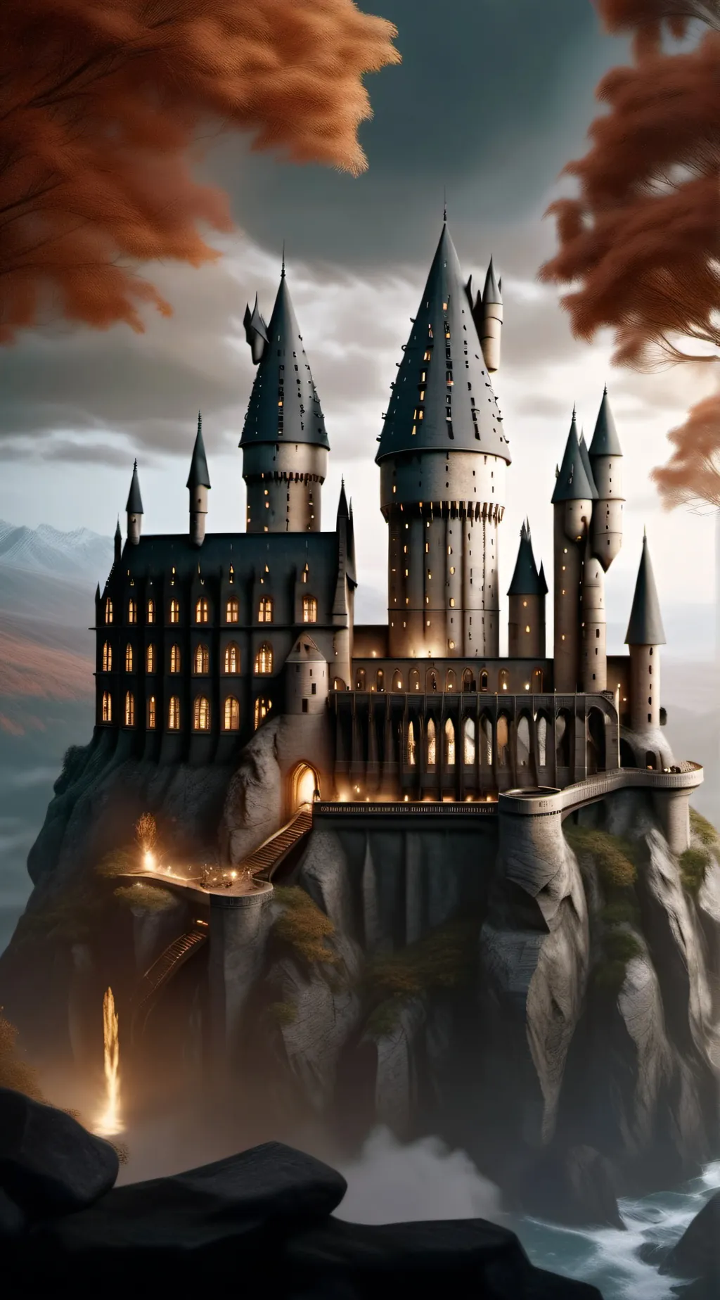 ai character: Hogwarts  background