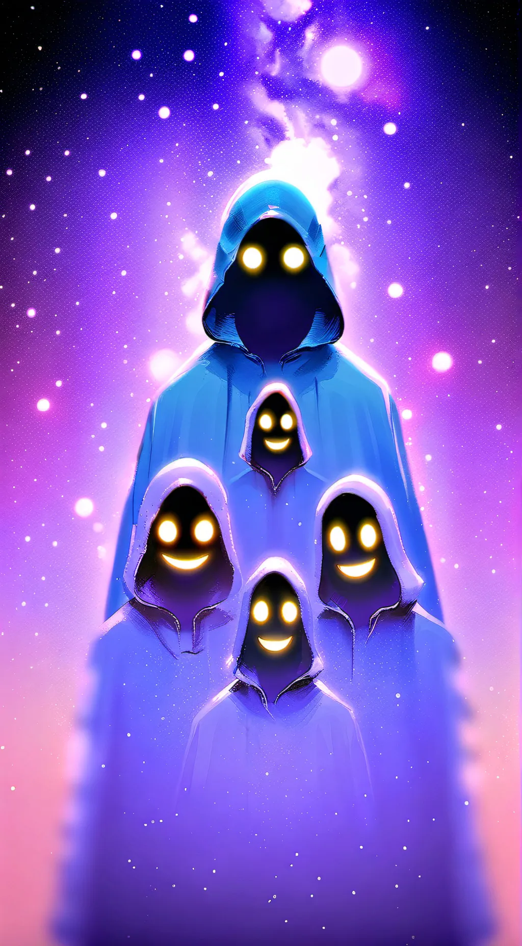 ai character: creepy Smiles boys background