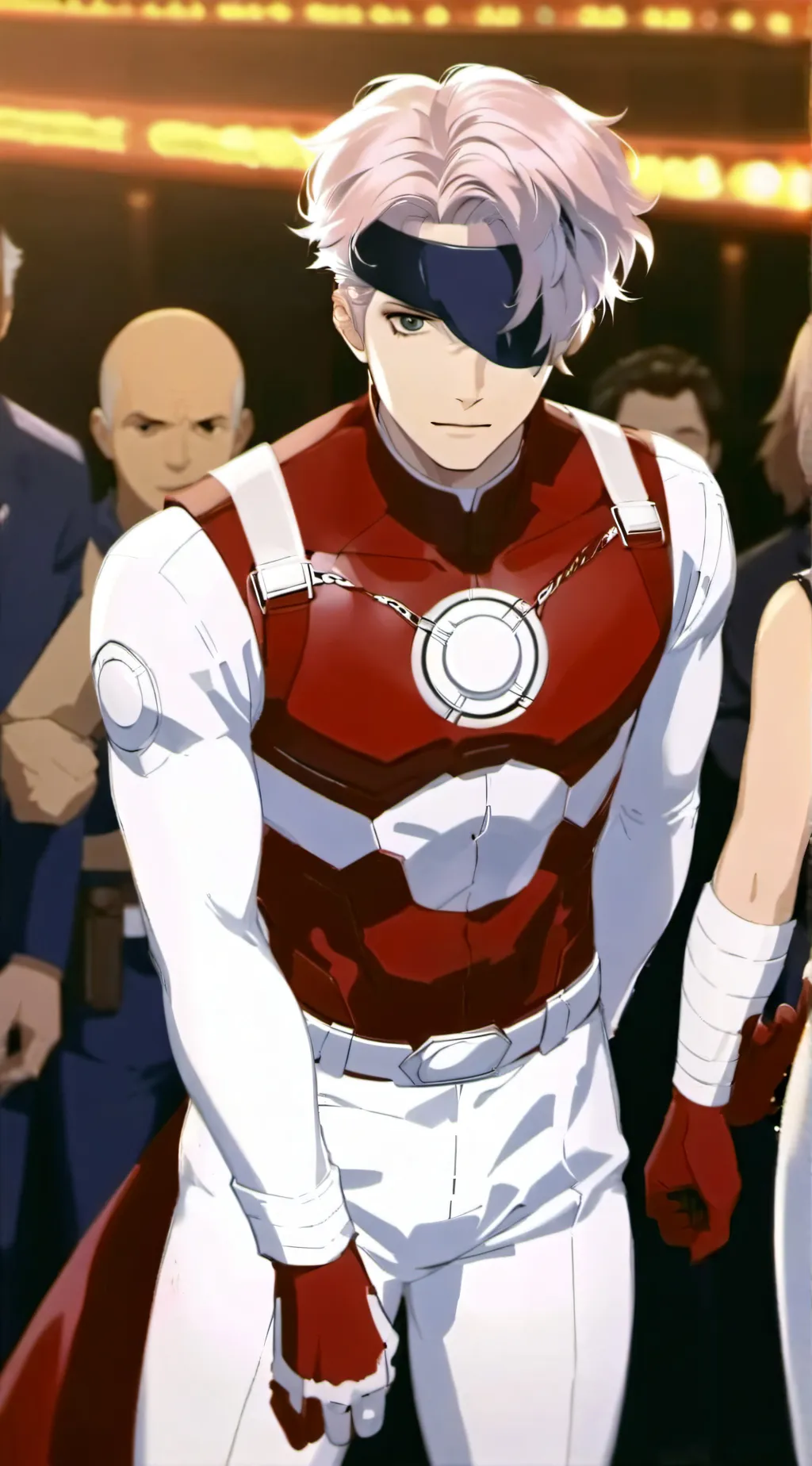 ai character: avengers body swap background