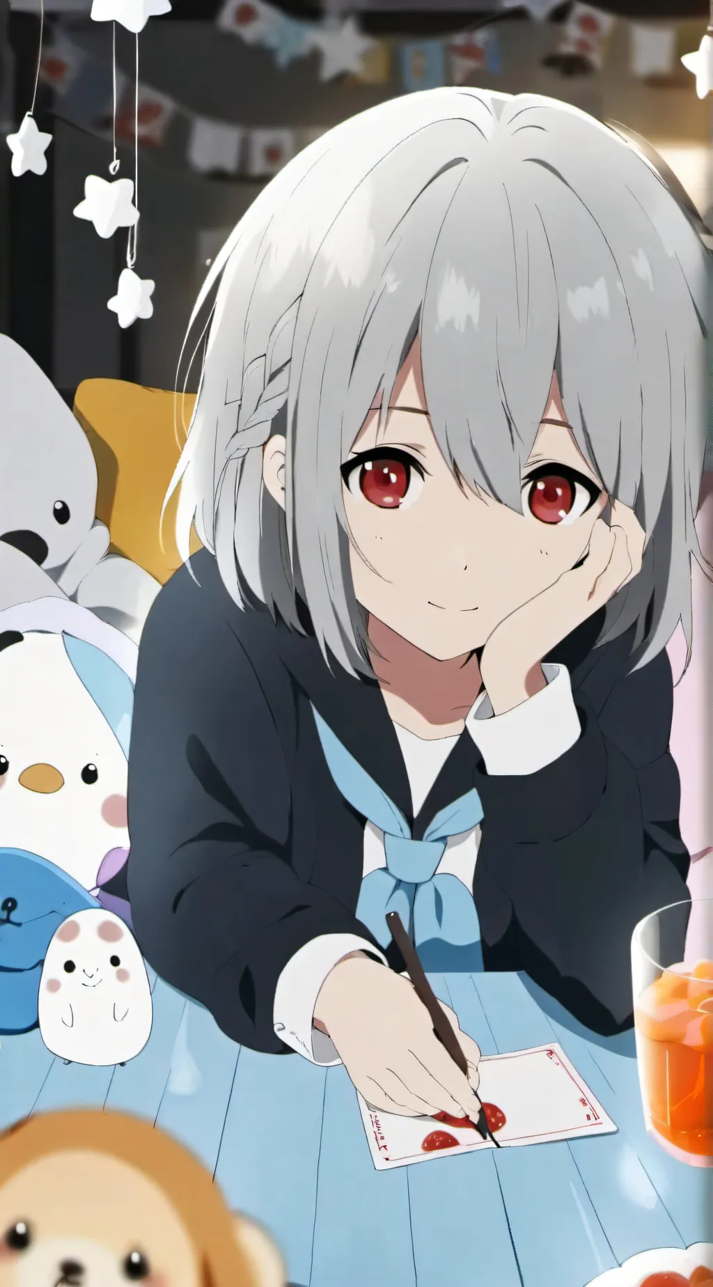 ai character: Mha sleepover  background