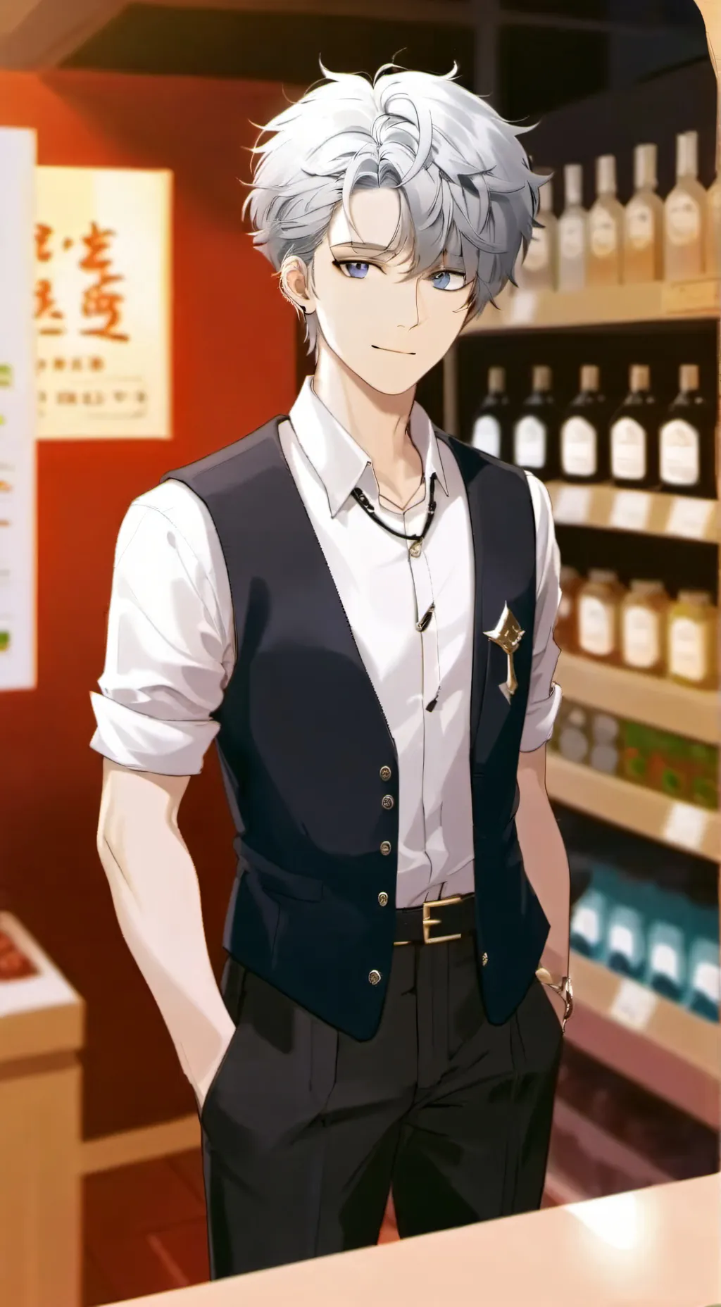 ai character: Pee background