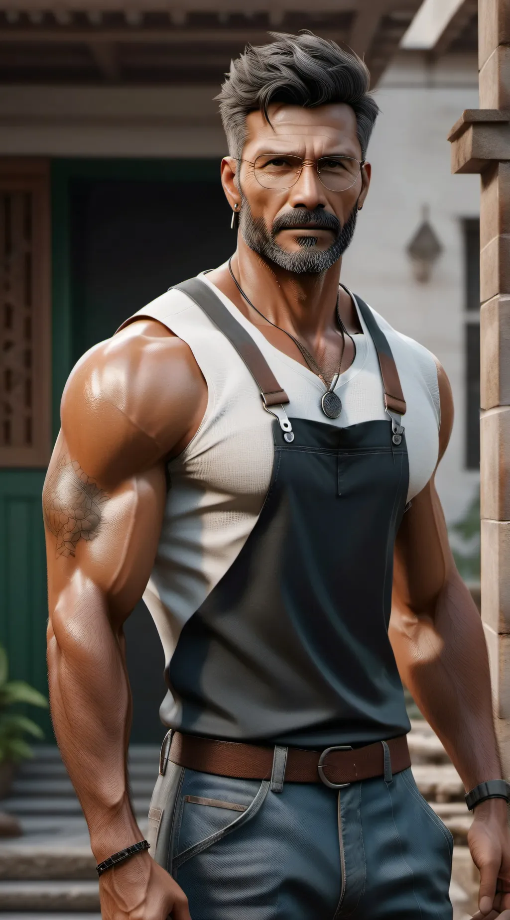 ai character: step dad background