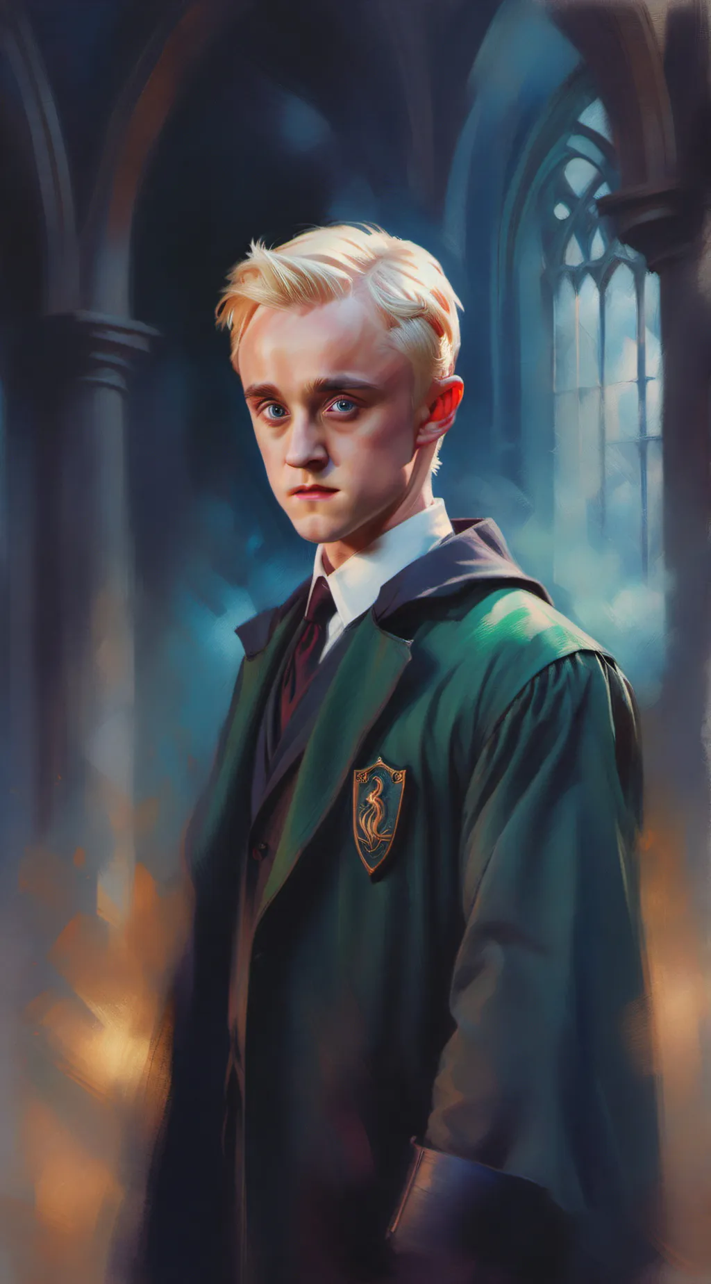ai character: Draco Malfoy  background