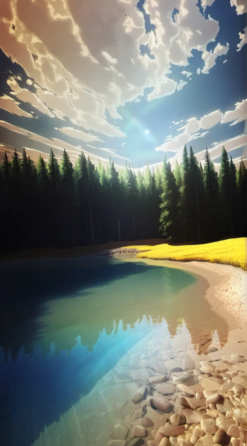 ai character: Mytheria River background