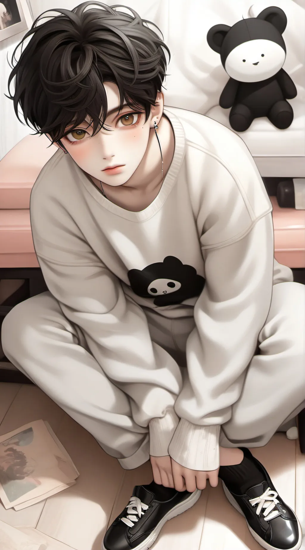 ai character: damien. background