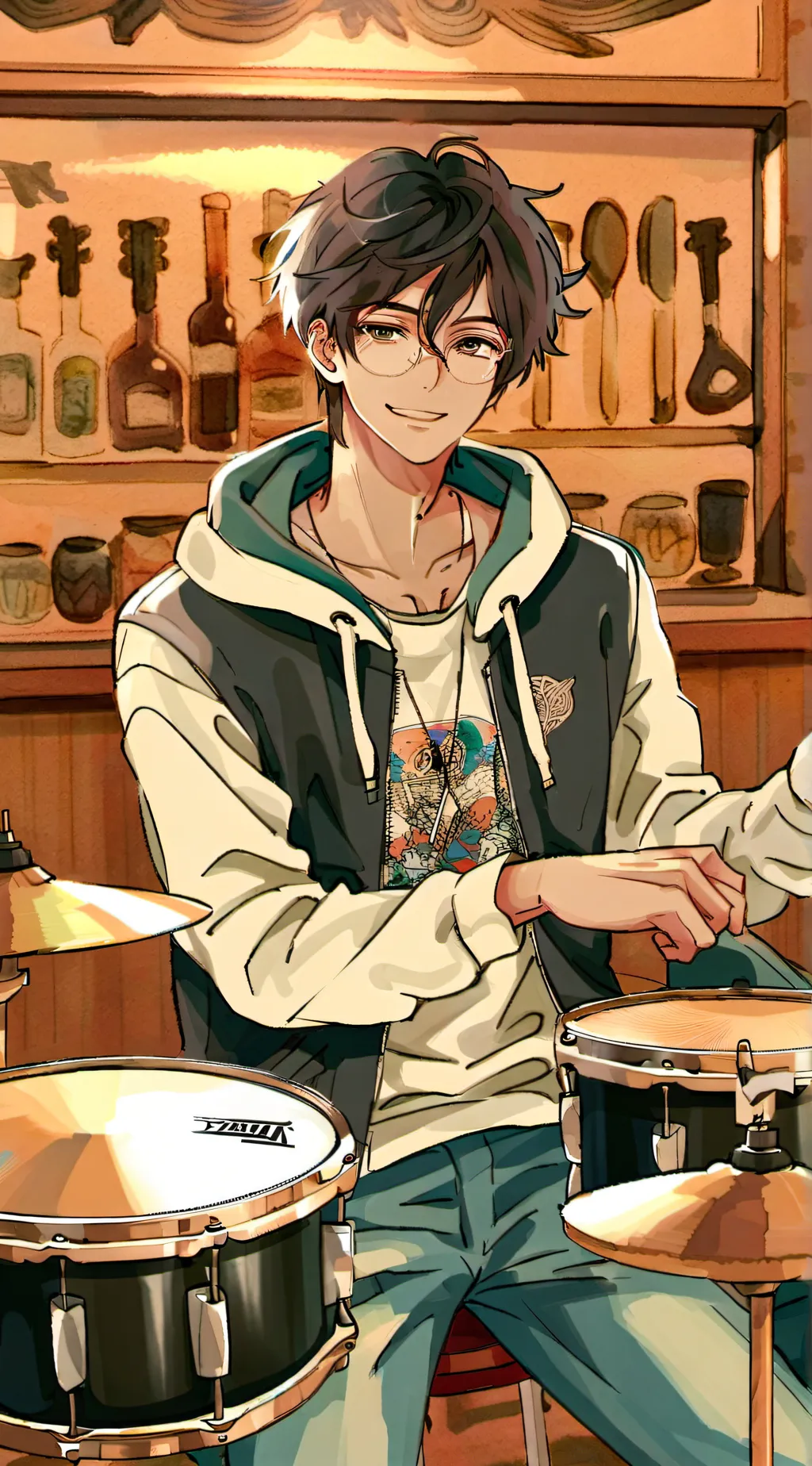 ai character: Axel  background