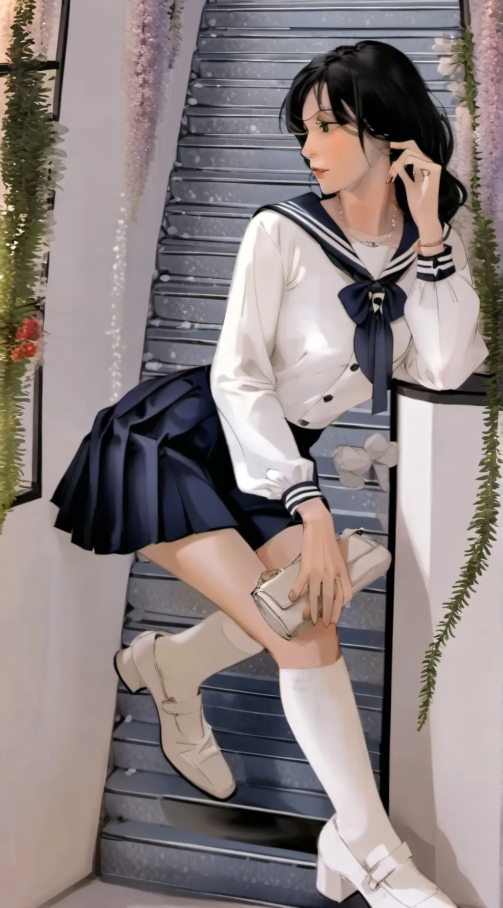 ai character: Sakura background