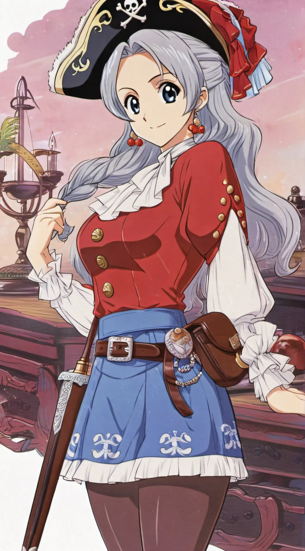 ai character: Rose background