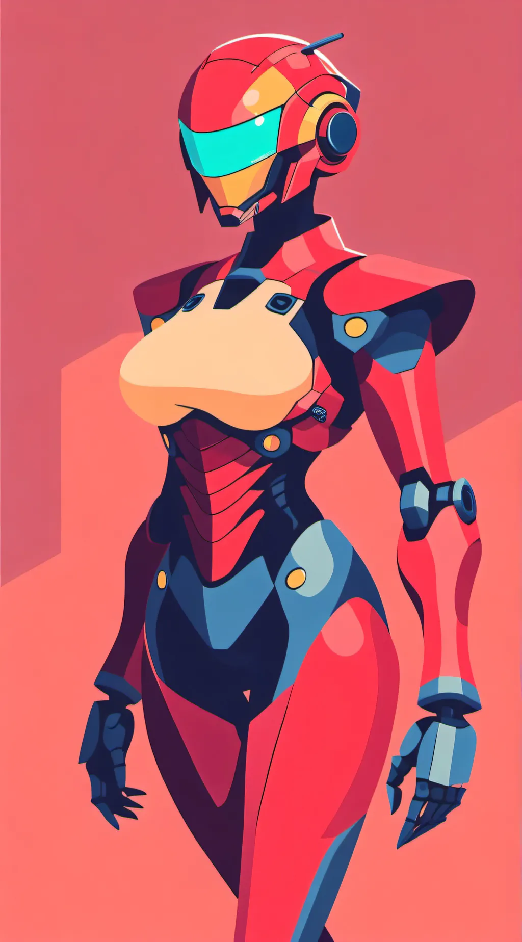 ai character: Robot V3  background