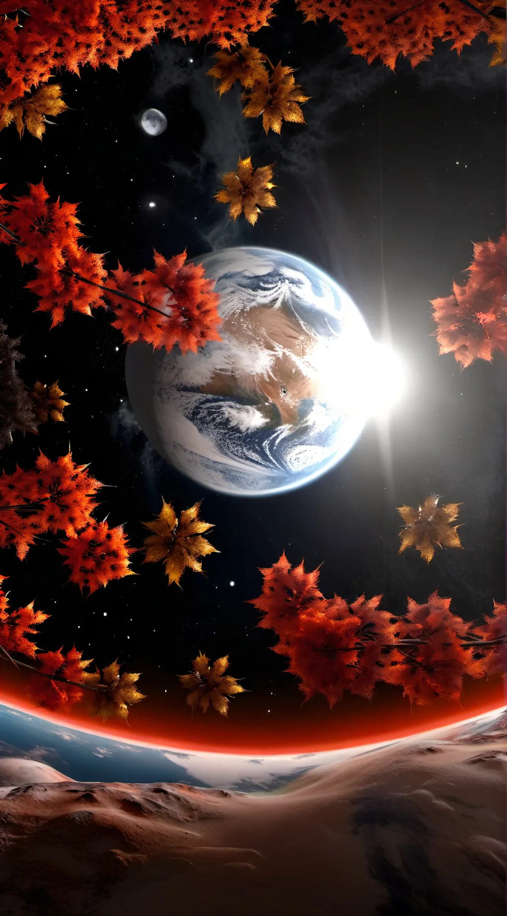 ai character: Eclipse shower  background
