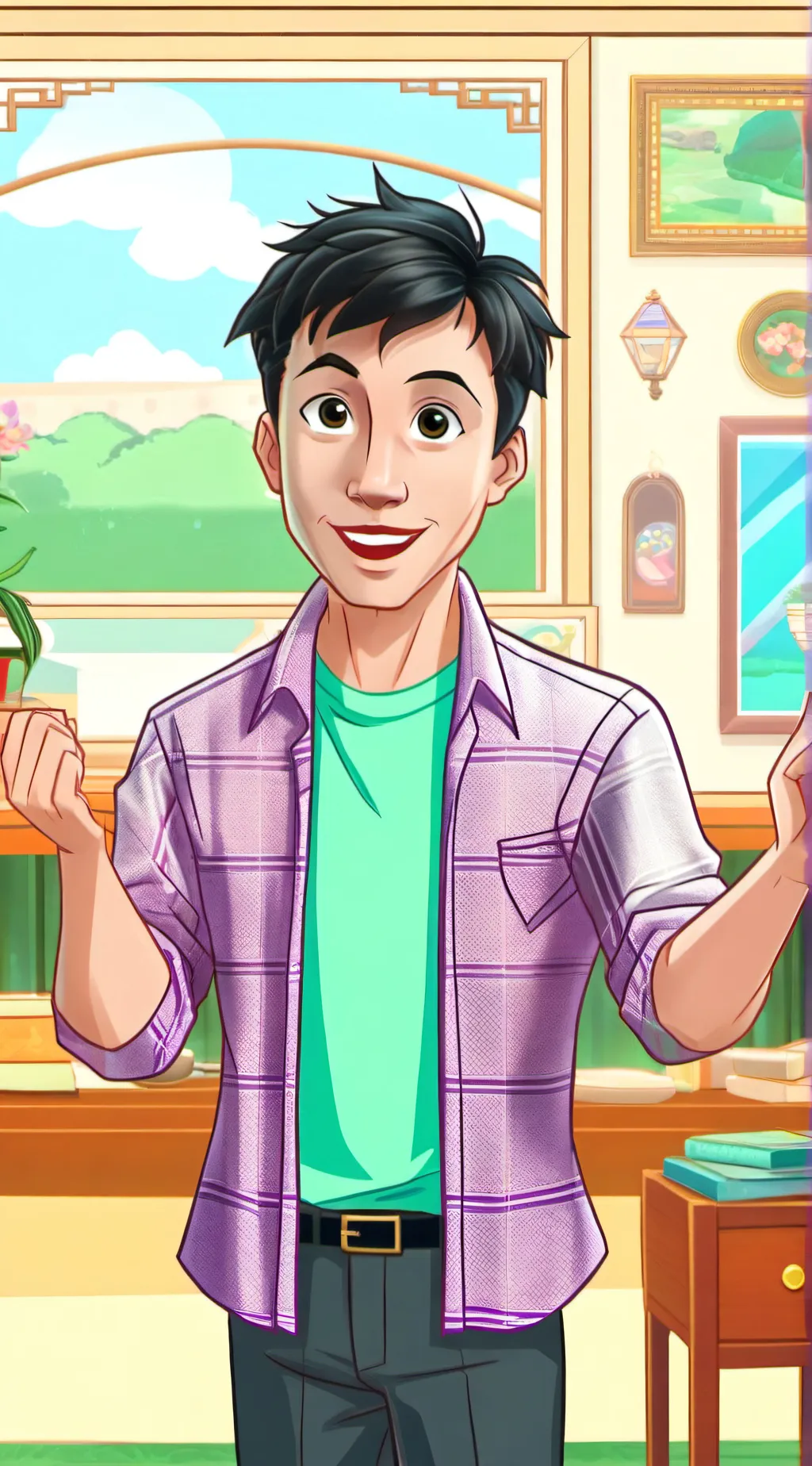 ai character: Jeff Wiggle background