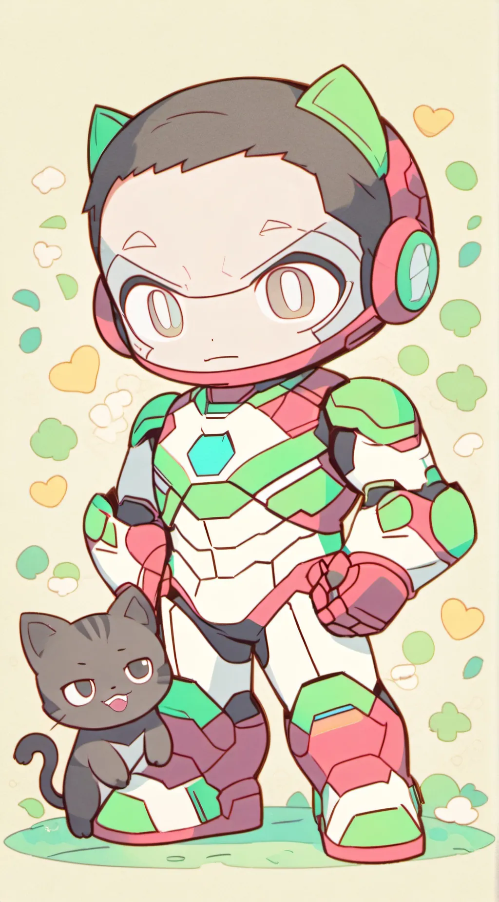 ai character: Tony=girl marvel  background