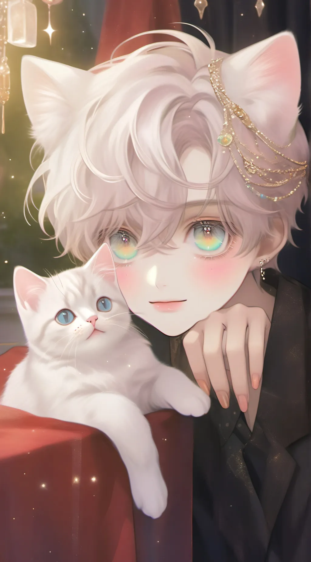 ai character: 💌Macaroni💌 background