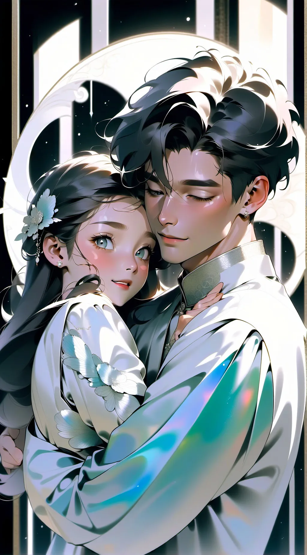ai character: Evie and grayson background