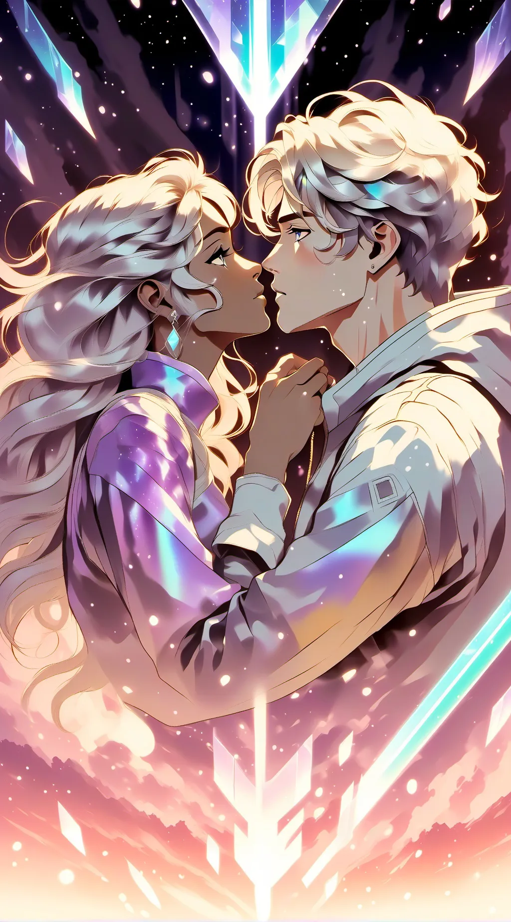 ai character: allura and lance  background