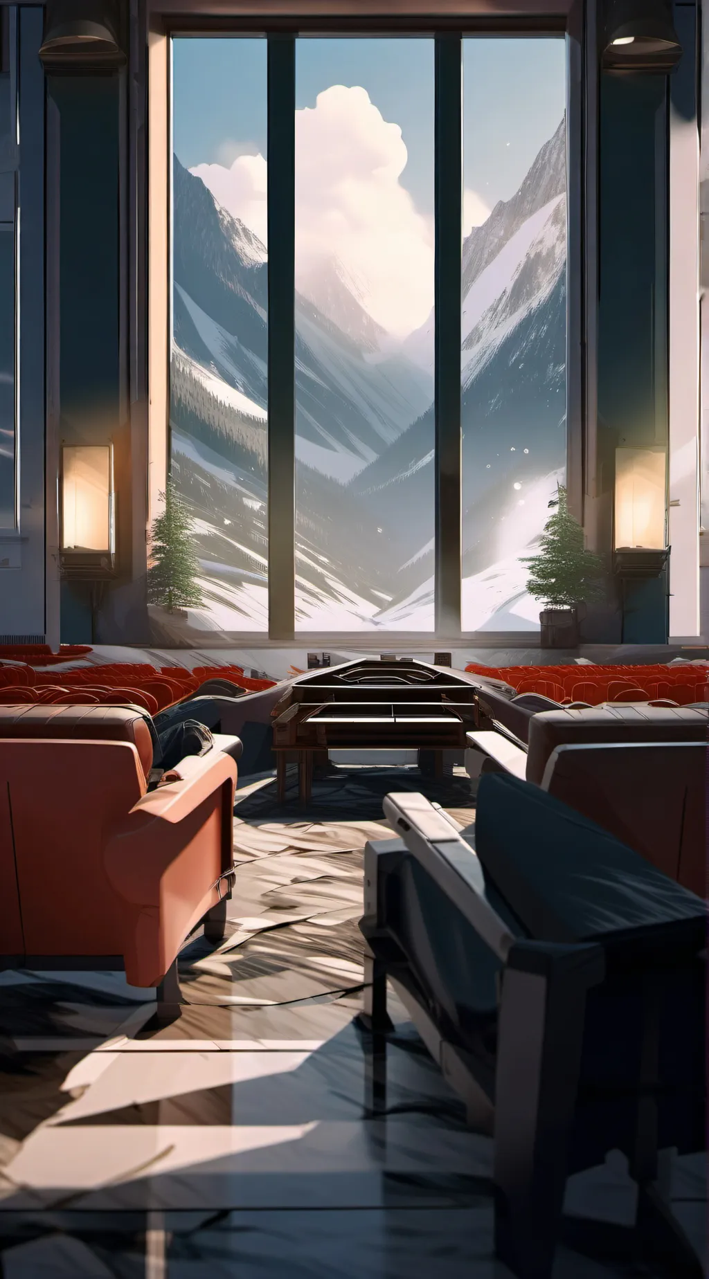 ai character: cinema w youtubers background
