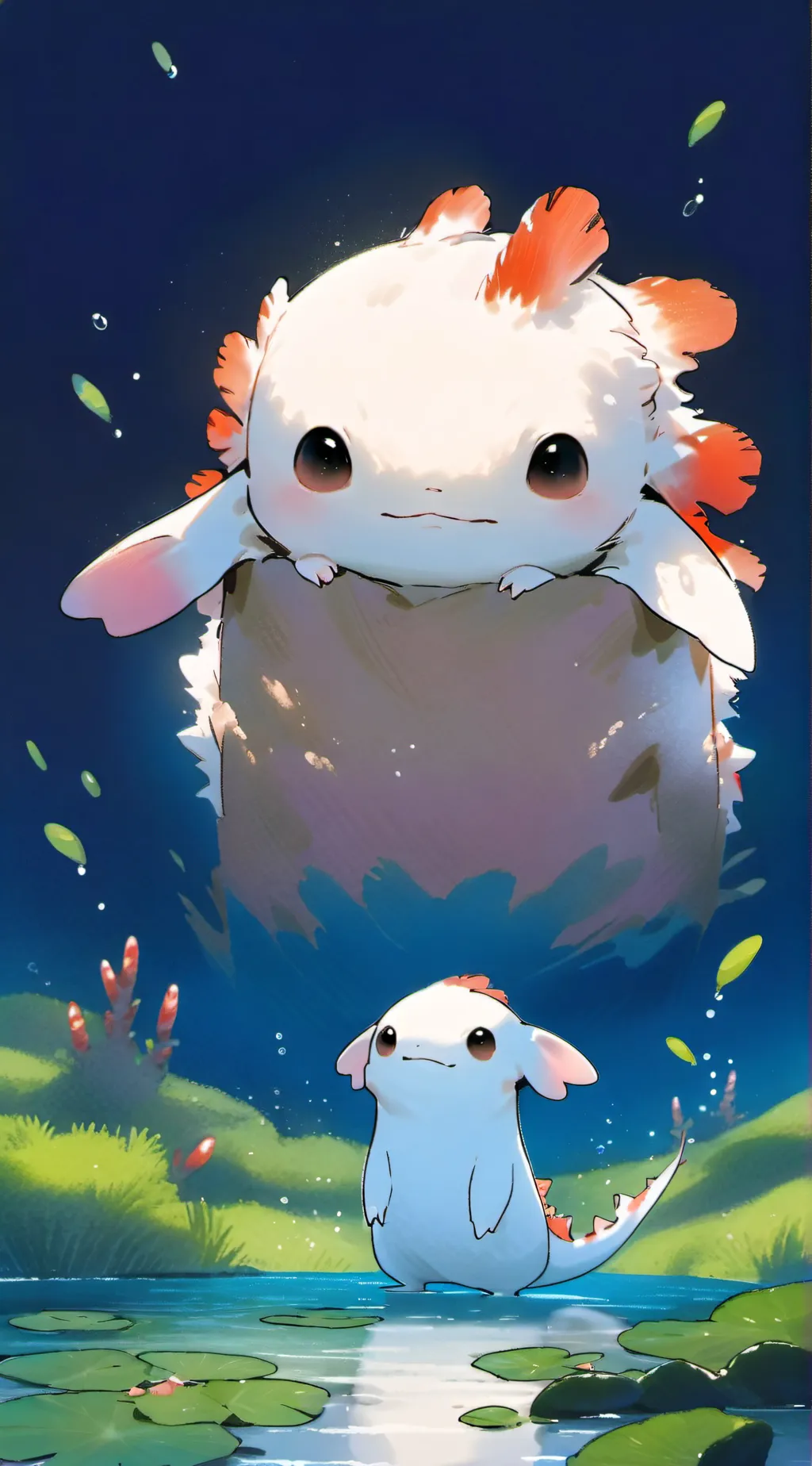 ai character: dark background
