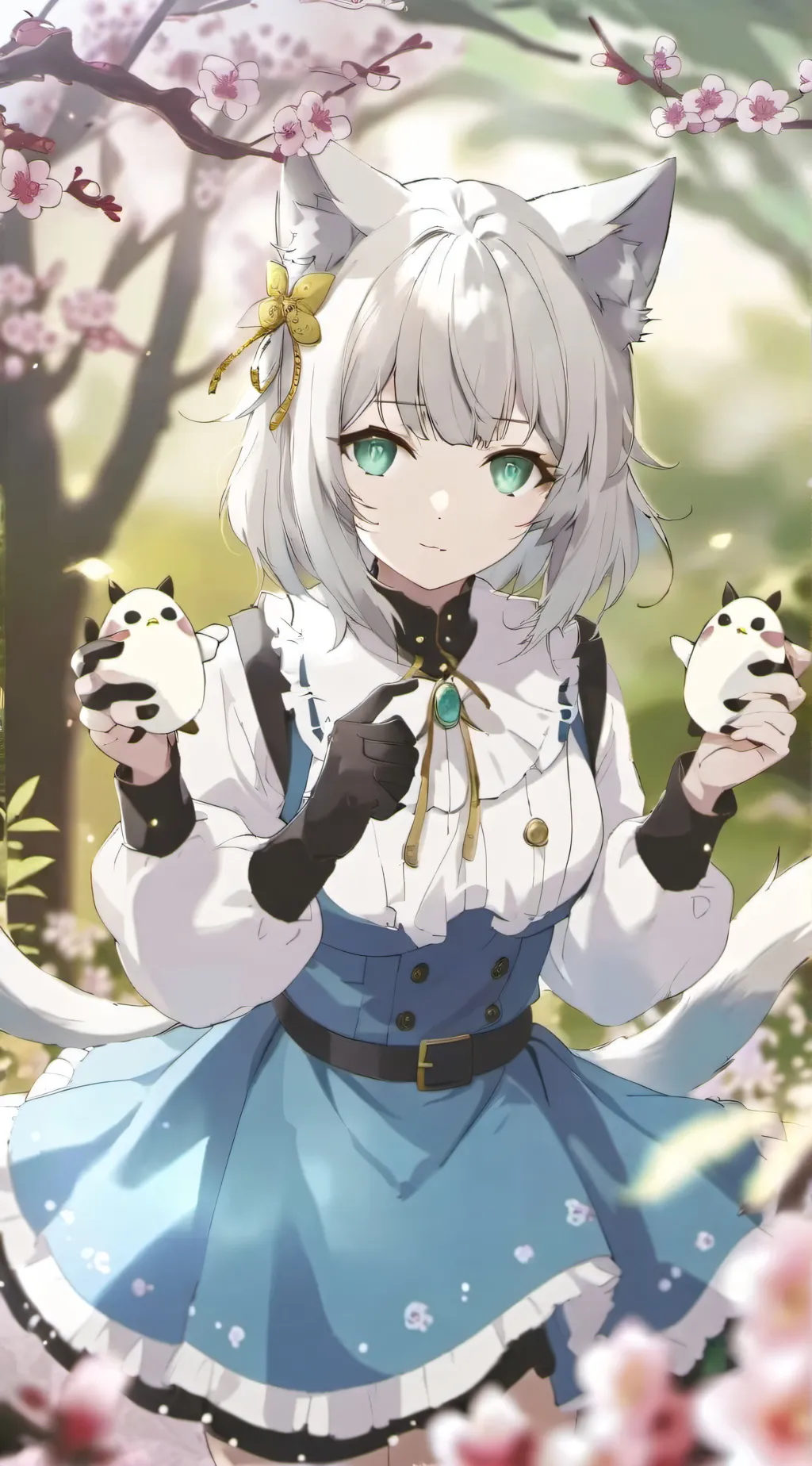 ai character: Freaky neko background