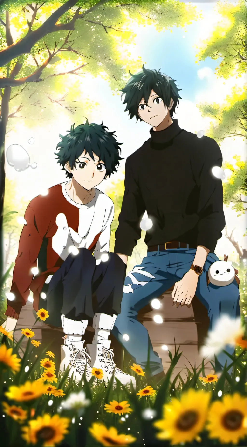 ai character: mha girls period  background
