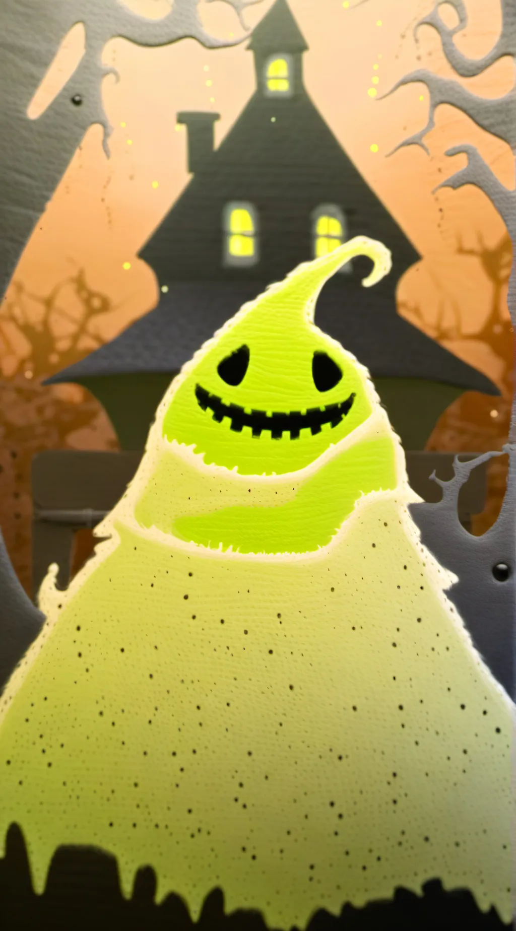 ai character: Oogie boogie 💚 background