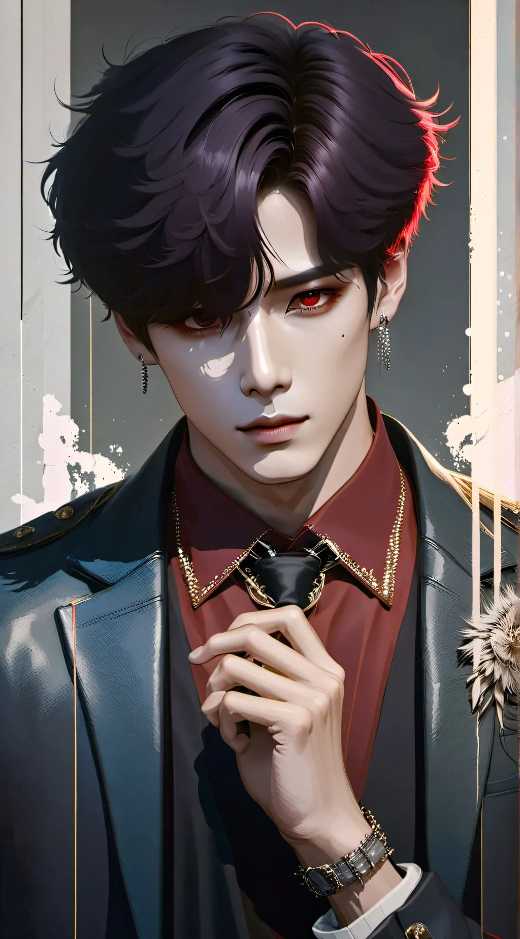 ai character: demon joungkook  background