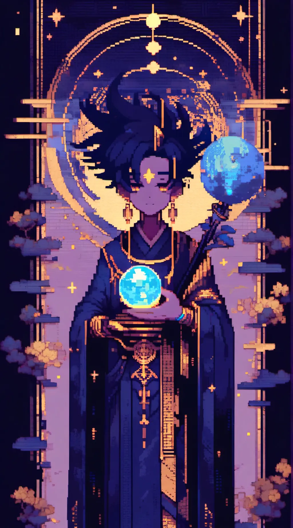 ai character: Aurora background