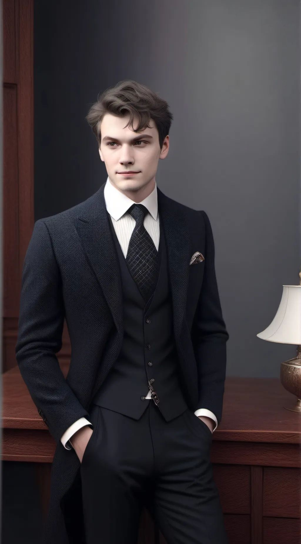 ai character: Mattheo riddle background