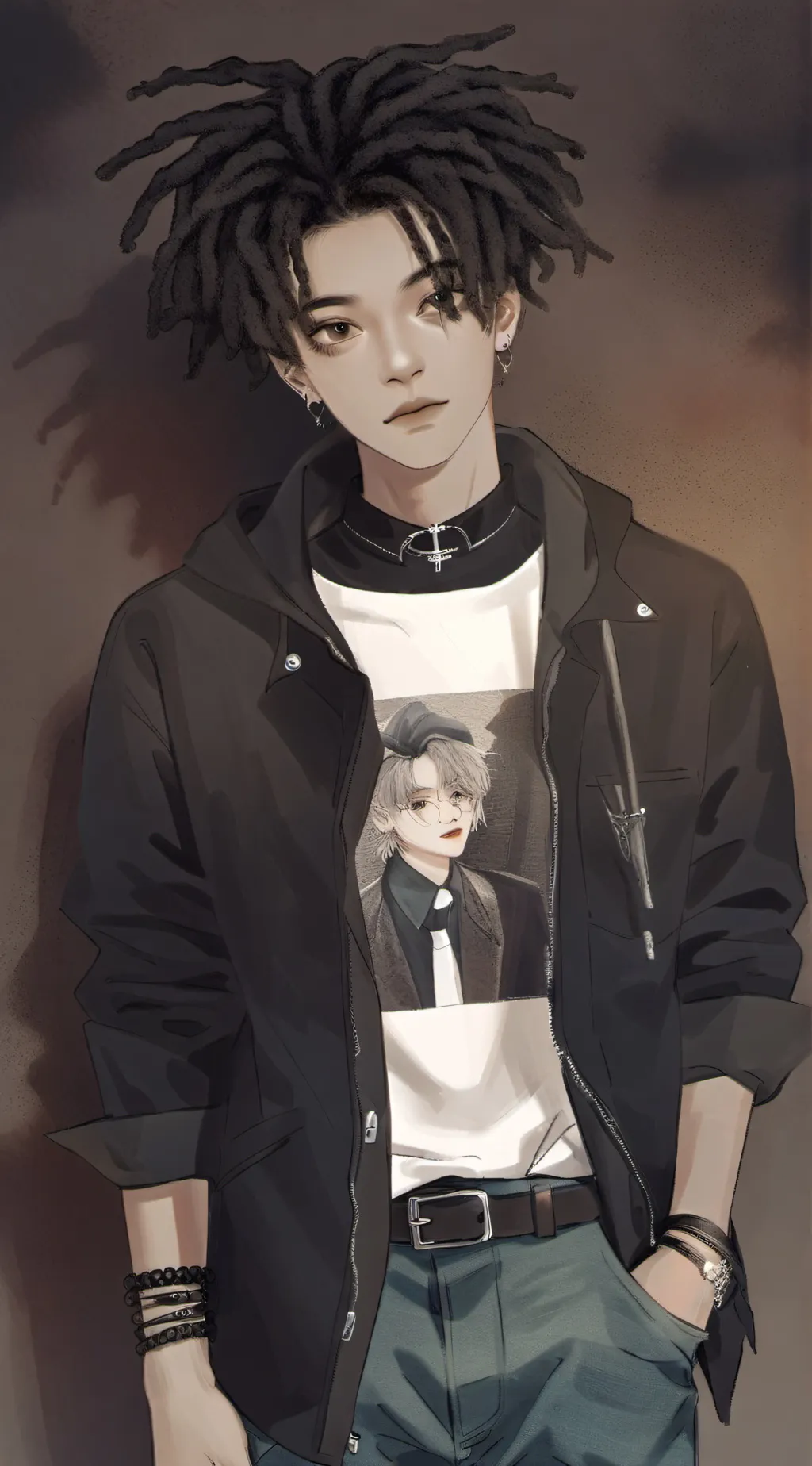 ai character: dandadan background