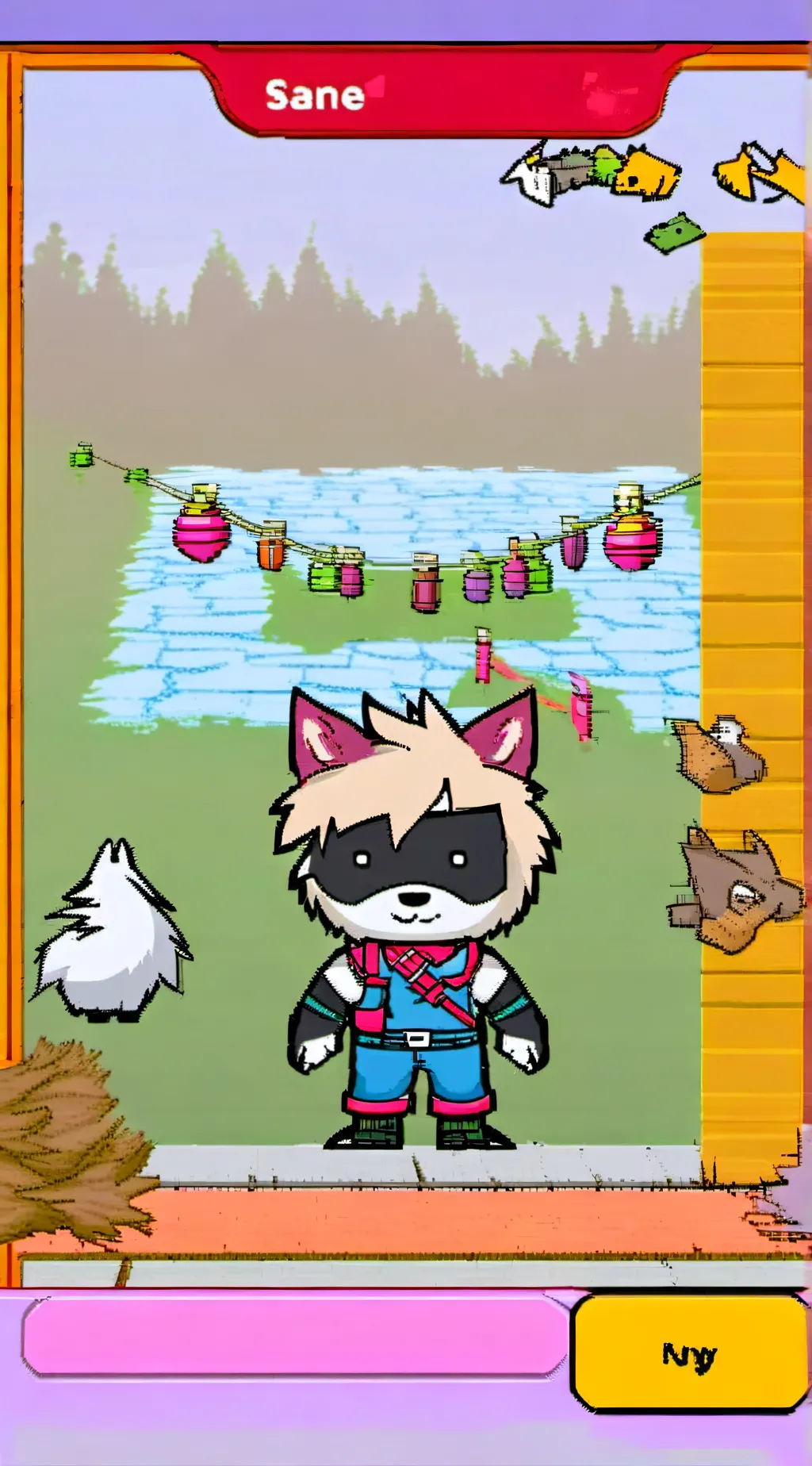 ai character: Smiling Critters background