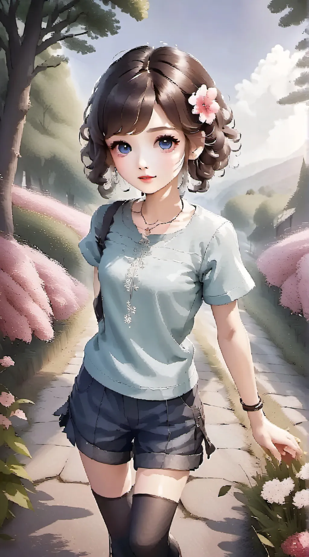 ai character: bella  background